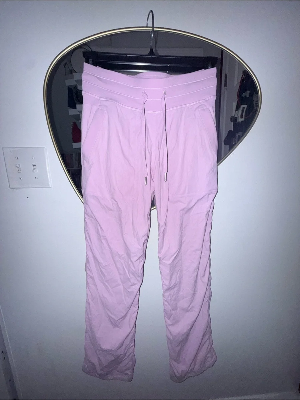 lululemon athletica Pastel Pink Drawstring Track Pants